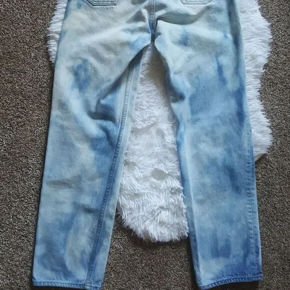 Levi’s 701 Jeans Vintage Y2K USA Student Button Fly Bleach Washed 29x32 Mom